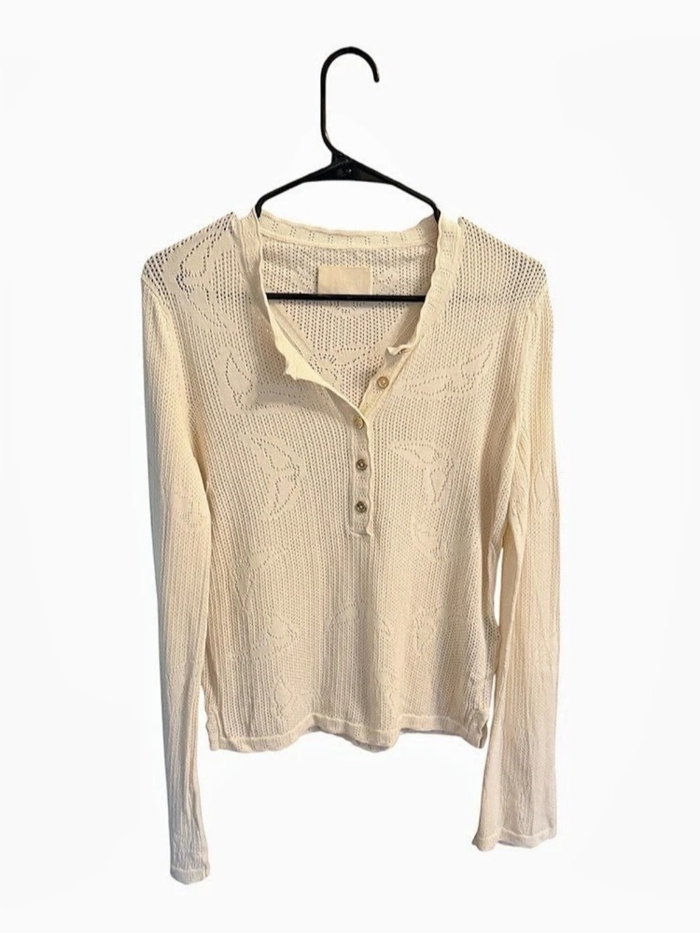 Zadig & Voltaire Women's V-Neck Knit Sweater in Cream